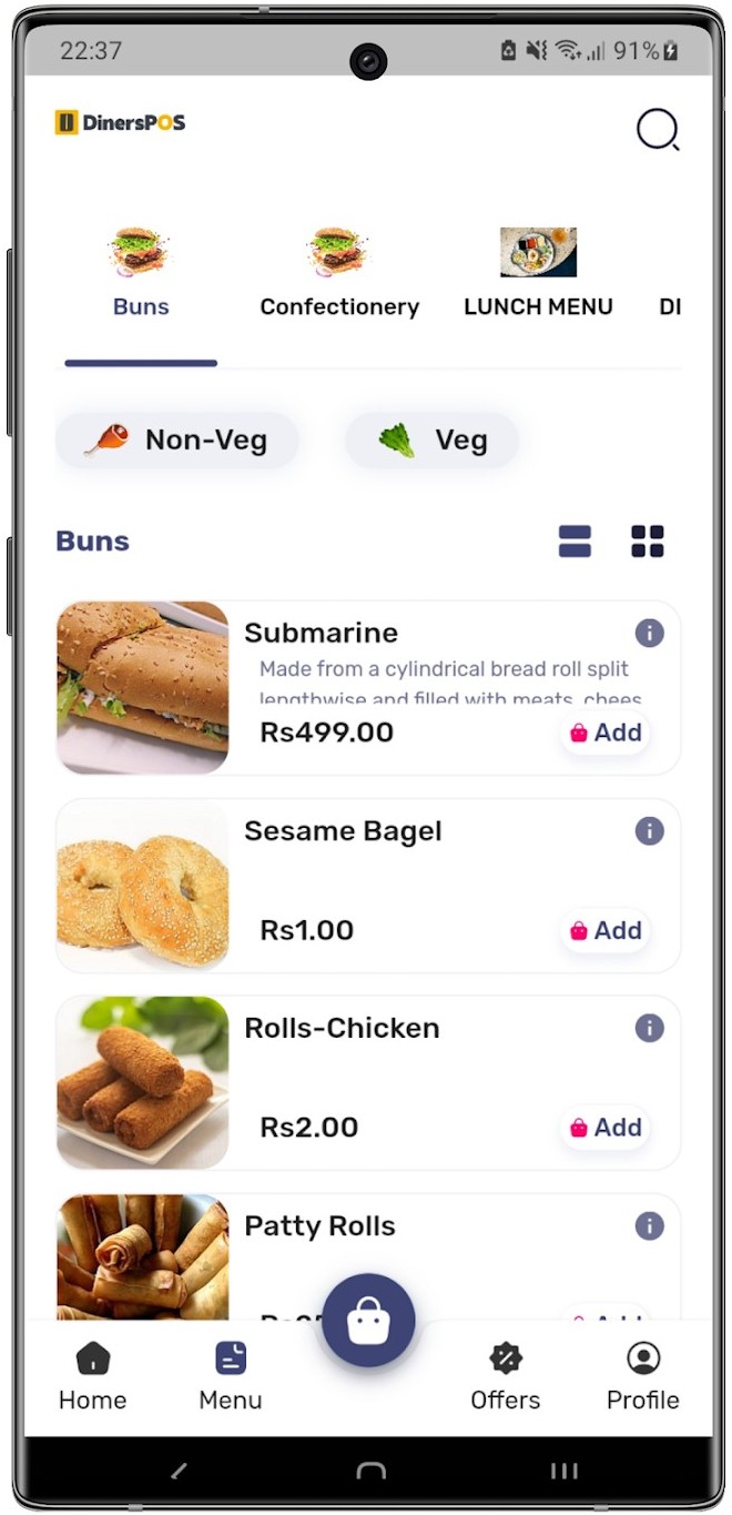 DinersPOS screenshot 2